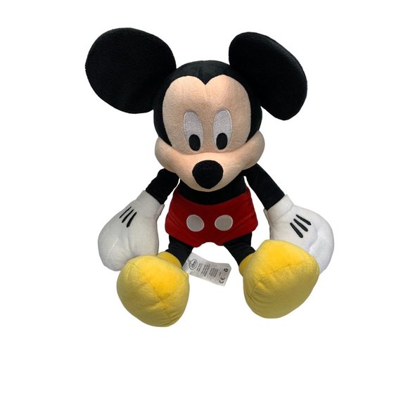 Disney Mickey Mouse Plush Stuffed Animal Doll Toy Red Outfit 16 in Tall - Picture 1 of 5